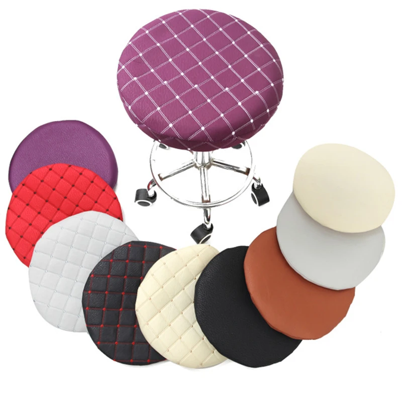 

Home Chair Cover Round Bar Stool Cover Protector Cotton Fabric Seat Chair Covers for Dentist Hair Salon Slipcover Funda Silla