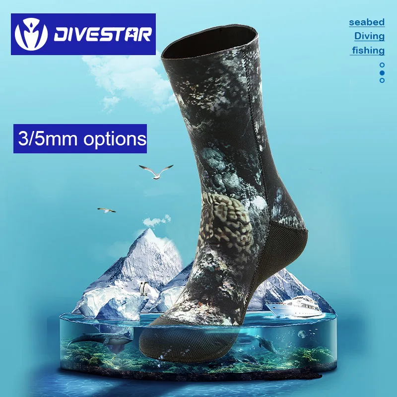 7 мм неопреновые носки для дайвинга ботинки водонепроницаемая обувь нескользящие пляжные ботинки к гидрокостюму подводное плавание ботинки для серфинга для мужчин и женщин