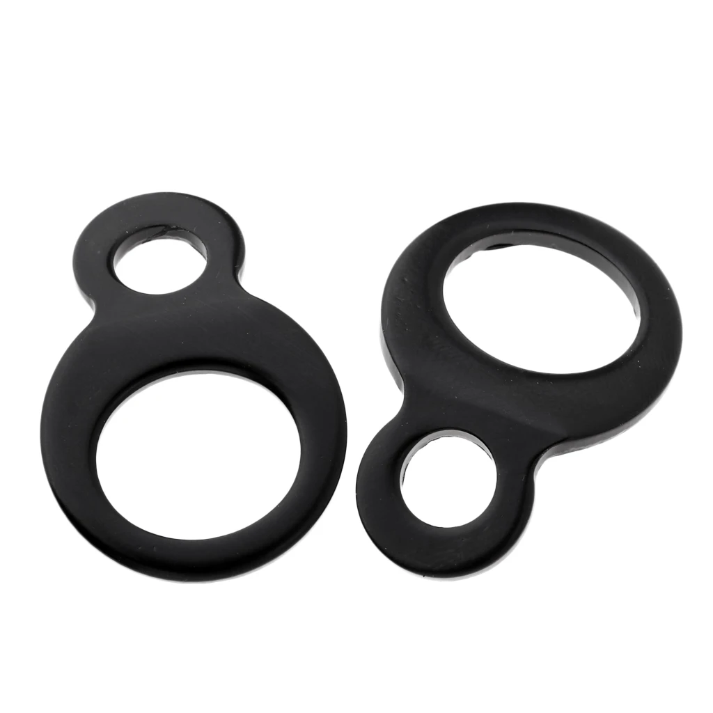 2x Black Stainless Steel Tie Down Strap Rings for Motorcycle Dirt Bike ATV