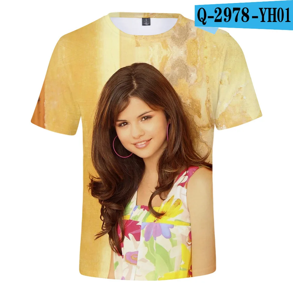 Selena Gomez U. s. a Singer 3d печать футболка женская одежда Kpop постер Марк Лукас 4XL товар - Цвет: H