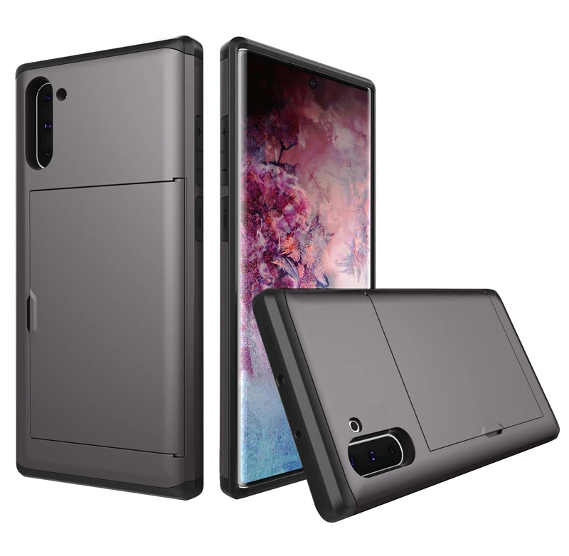 CYATO Spigen Slim Armor CS Чехлы для мобильных телефонов с держателем для карт Note 10 Plus 9 8 S10 5G S10E S9 S8 S7 S6 edge