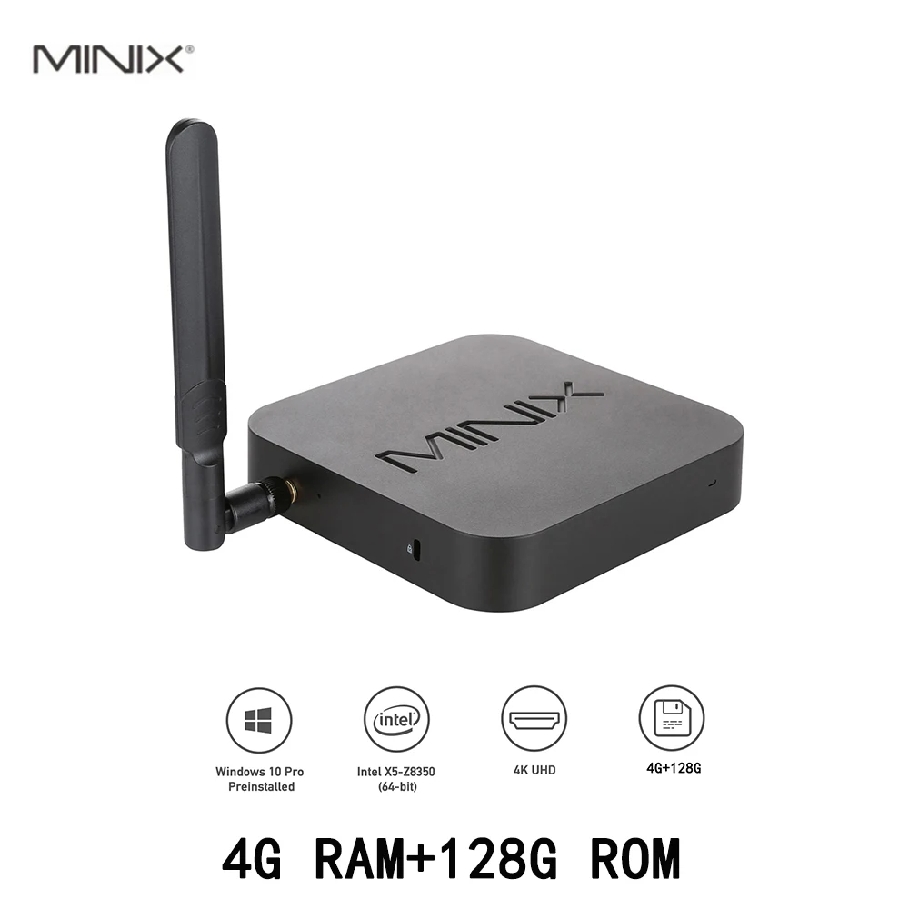 MINIX NEO Z83-MX Mini Pc Windows 10 Pro Gaming 4GB DDR3L 128GB SSD Gamer Computer Intel Atom X5-Z8350 HD Graphics Portable PC | Компьютеры