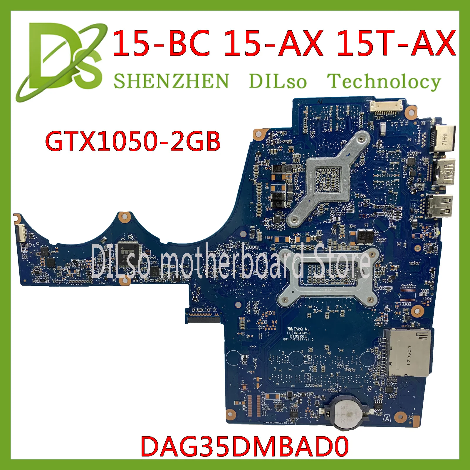 Kefu DAG35DMBAD0 15-BC материнская плата для hp 15-BC 15-AX Материнская плата ноутбука i7-7700hq процессор GTX1050-2GB