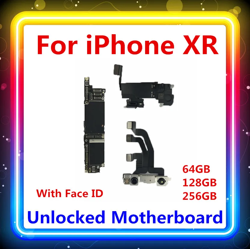Заводская разблокировка протестирована для iPhone XR материнская плата с лицом ID Оригинальная для iPhone XR материнская плата 64 Гб/128 ГБ/256 ГБ для замены