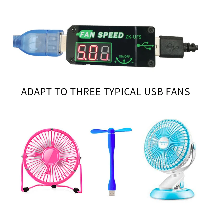 USB вентилятор с регулируемой скоростью и напряжением регулятор таймер