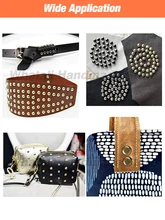  50pcs 10x10mm Double Cap Rivets Metal Stud Round Nail Rivet For Clothing Garment  RepairShoes Bag Belt Leathercraft Accessories 