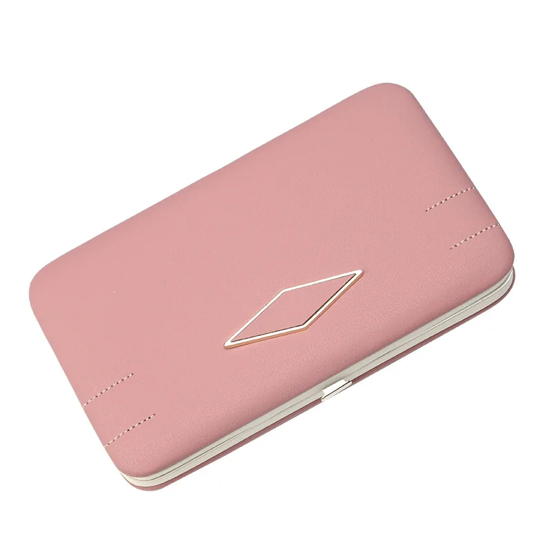 dark pink Лидеры продаж товары для женщин большой емкости длинный кошелек PU кожаный чехол для телефона сумка-Органайзер-B5 - Цвет: dark pink