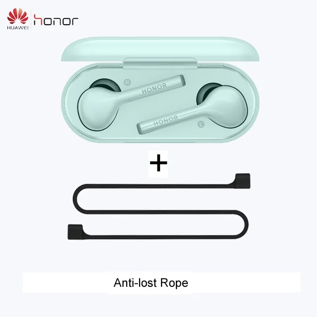 HUAWEI honor FlyPods lite Bluetooth 4,2 Водонепроницаемая гарнитура IP54 Беспроводные наушники с микрофоном с двойным управлением - Цвет: Podslite blue rope