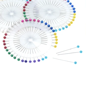 

40pcs/Set Colorfu Pearl Light Locating Pins Patchwork Sewing Pins Positioning Needle Garment Accessory DIY Pin Handmade Make