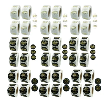 

Christmas Ornaments Sticker 9 Roll 500PCS Per Roll Very Suitable for Christmas Themed Decorations Combination Pack