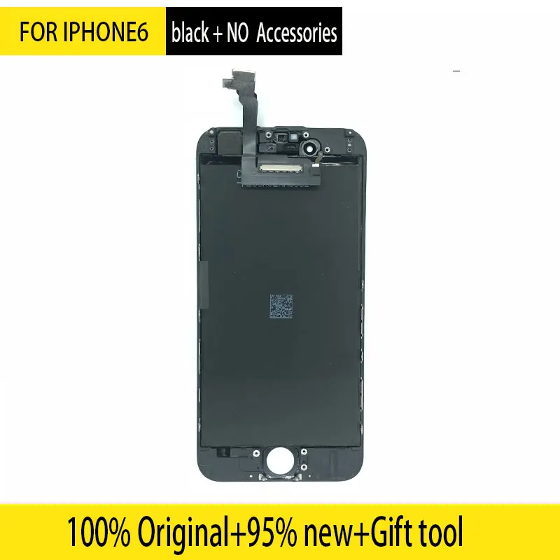 Для iPhone 6 6S 7 Plus lcd полная сборка в комплекте с 3D Force Touch для iPhone экран Замена дисплея - Цвет: For 6 Black