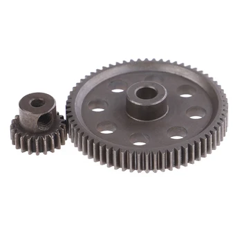 

2Pcs (21T+64T) 11184 & 11181 Differential Metal Main Gear 64T Motor Gear 21T