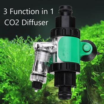 

3 Function in 1 CO2 Diffuser Atomizer Aquarium External Reactor Kit Bubble Counter Check Valve Fish Tank Supplies Efficient
