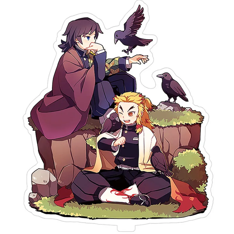 Аниме Demon Slayer косплей реквизит бренд станция Kimetsu No Yaiba Kamado Tanjirou Kamado Nezuko акриловая станция брендовый орнамент