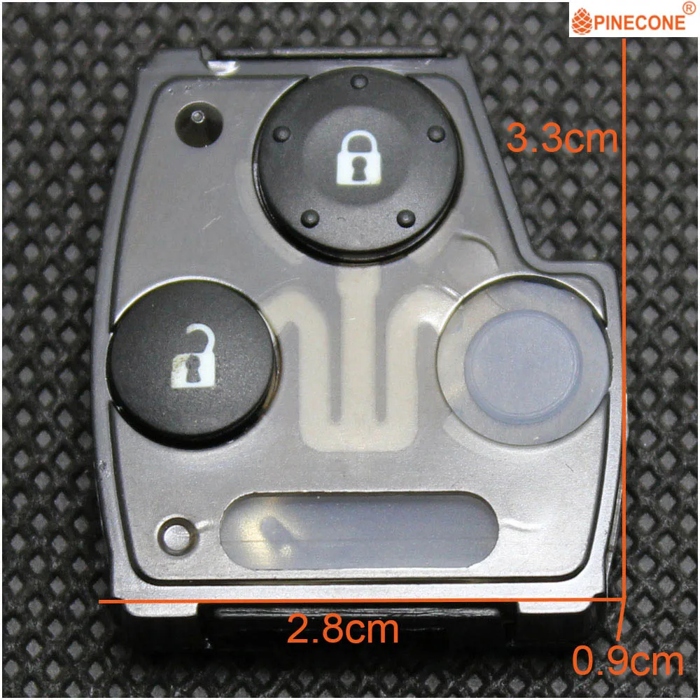 2 Buttons Pad B Pinecone для ключа колодки для HONDA ACCORD CRV ODYSSEY пилот FIT 2007 2008 2009 2010 2011 2012 2013 Заменить ключ кнопка fob 1 шт - Цвет: 2 Buttons Pad B