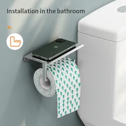 Stainless Steel Toilet Paper Holder Bathroom Wall Mount WC Paper Phone Holder Shelf Towel Roll shelf Accessories New