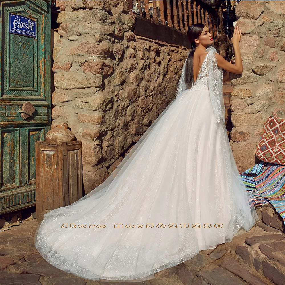 28 Off Vestido De Novia Princesa Brillante Alibaba China Vestido Casamento Cuello En V Lazo Sin Espalda Tank Hombro Apliques Abalorios Vestidos De Novia