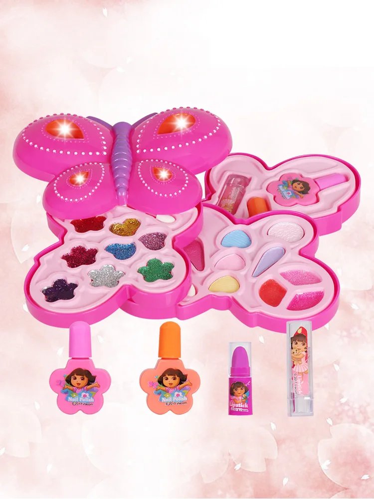 Dora Toy маленькая девочка Косметика принцесса макияж набор детей представление подарок на день рождения