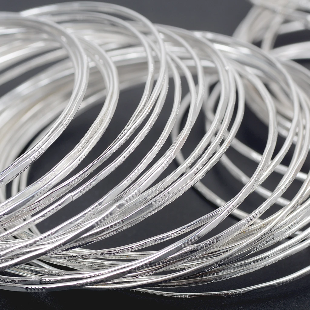 50Pcs Silver Ultra Thin Hoop Bracelet Cuff Bangle Wristband For Women Girls fashion jewelry fashion bracelet
