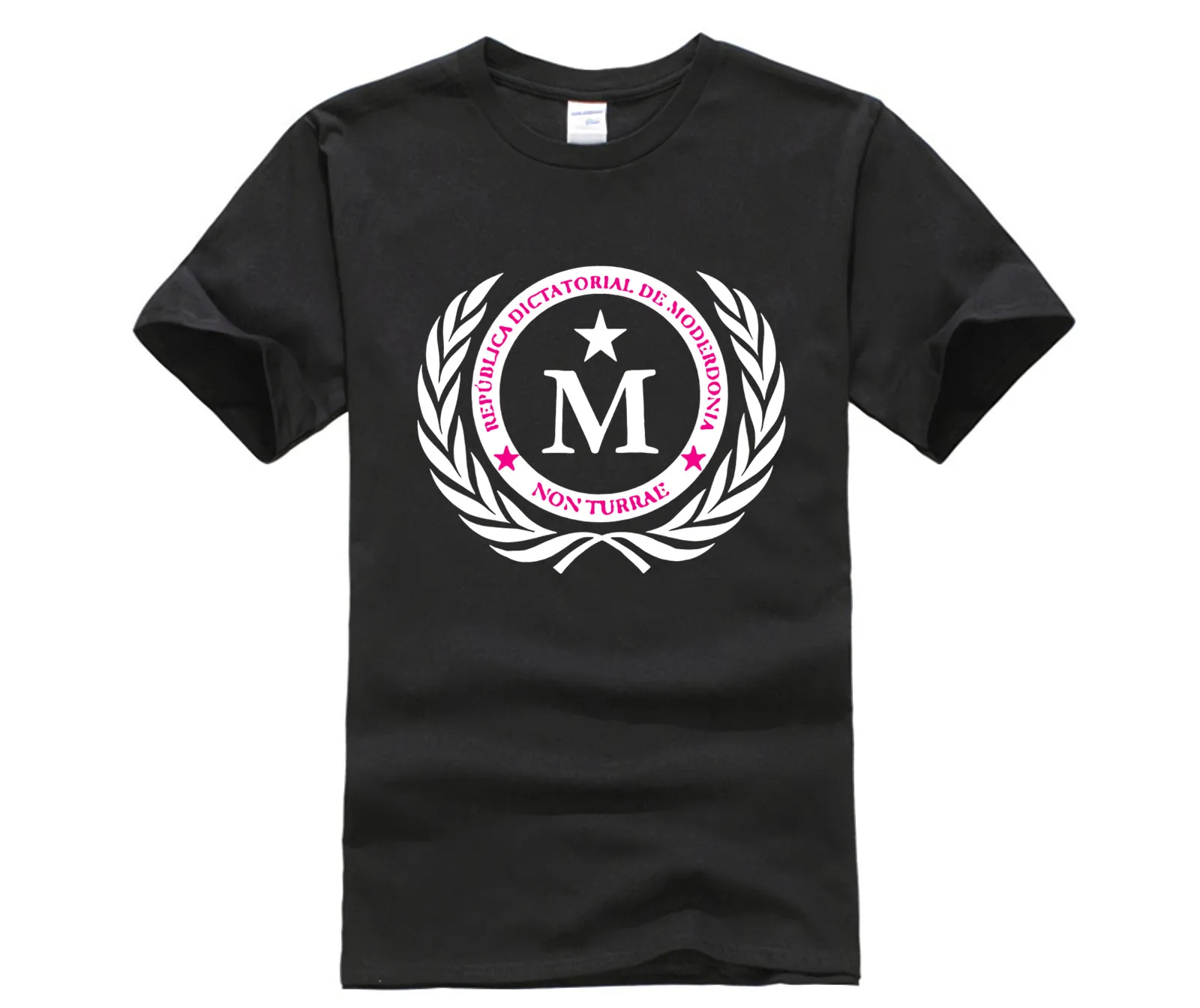 Summer Fit Slim Men T-Shirts 100% Cotton Men's Moderdonia shirt |