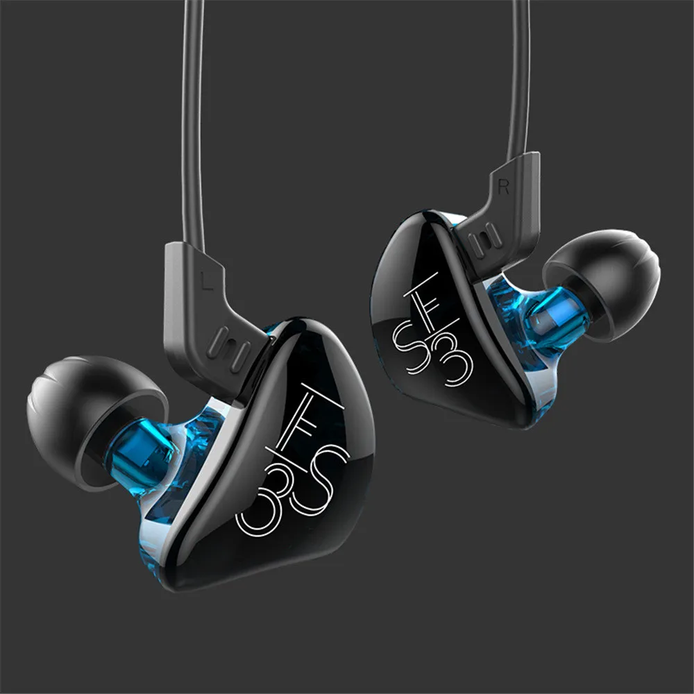 KZ ES3 BA + DD в ухо наушники гибридная гарнитура HIFI бас шумоподавление бег с