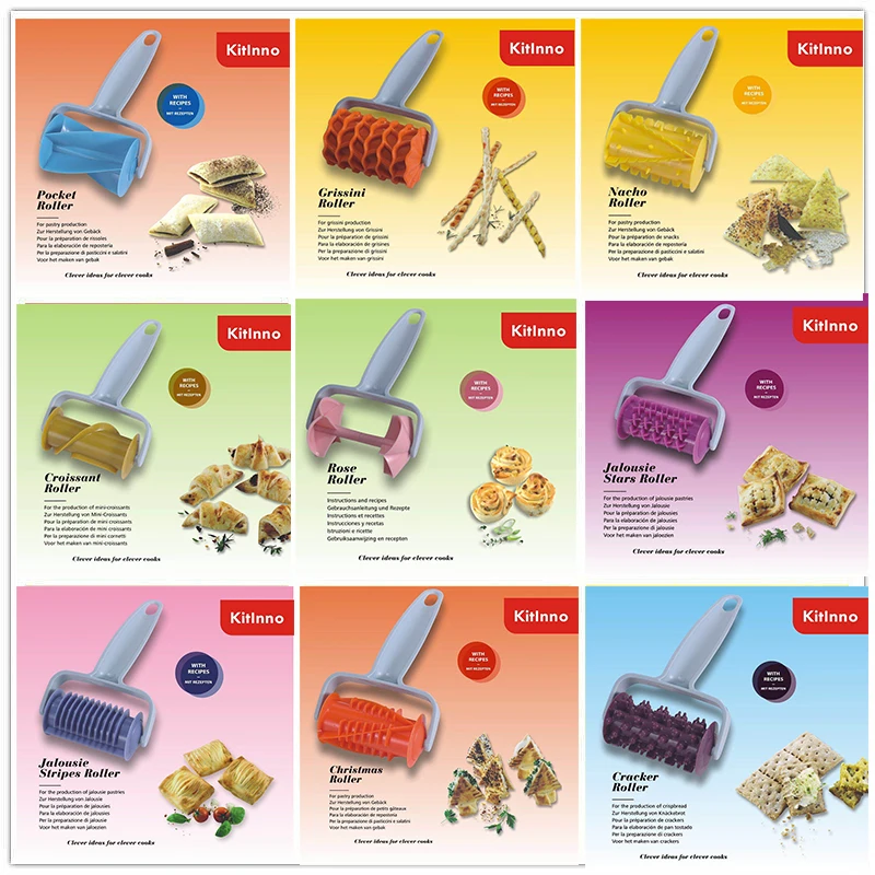 

9pcs dough cutter DIY Cookie Cutter Roller Baking Roller Fondant Tool moldes para reposteria cake decorating tools