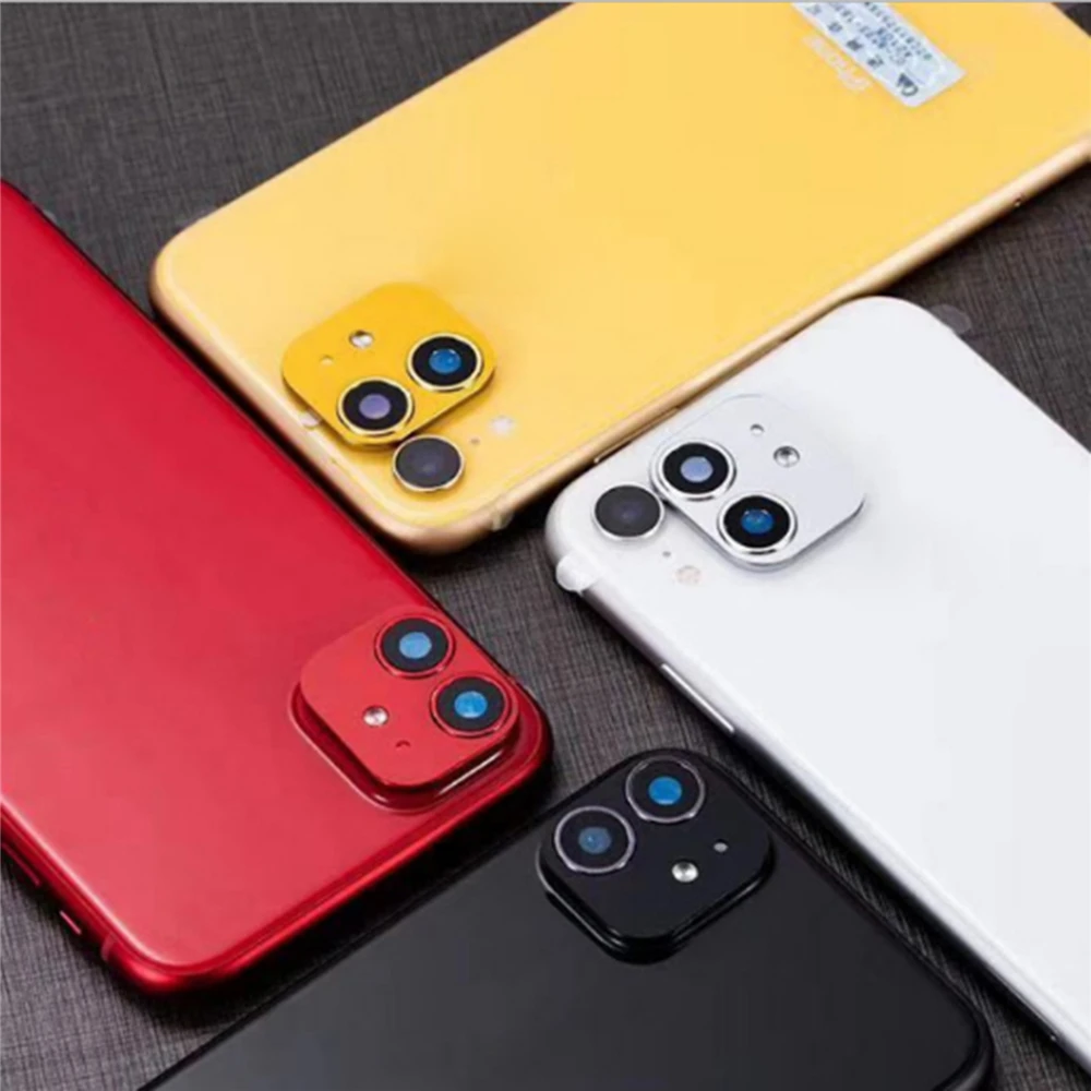 Funda para lente de cámara iPhone 11, anillo protector sólido, para iPhone XR - AliExpress Teléfonos y telecomunicaciones
