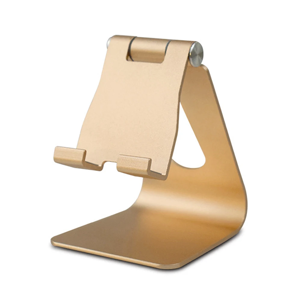 Универсальная алюминиевая подставка для планшета для Apple держатель для ipad Senior металлическая поддержка для Iphone x/8 M ipad samsung Galaxy Tab подставка держатель - Цвет: Small Gold