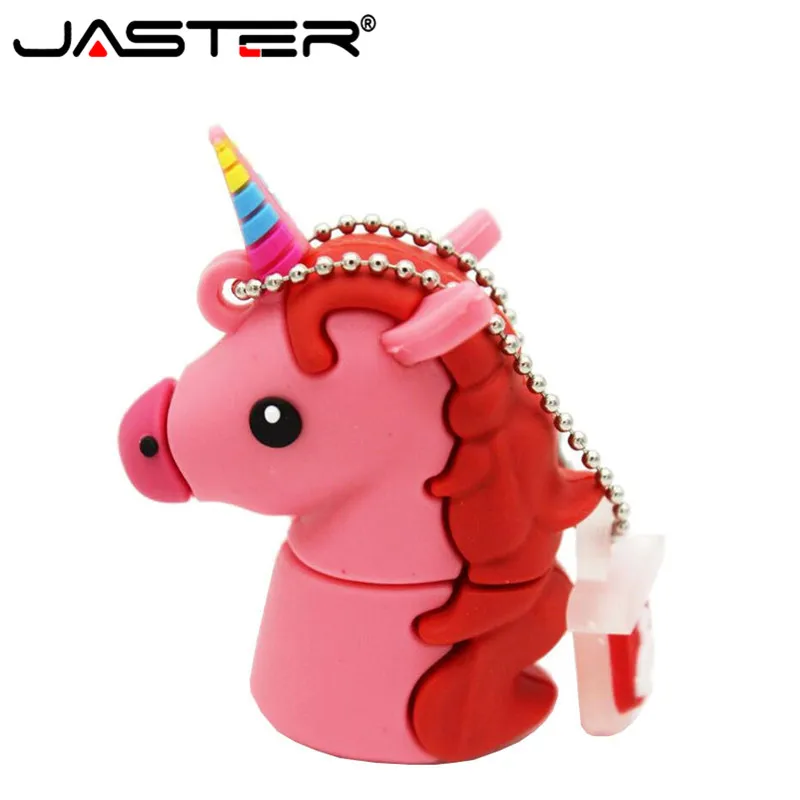 JASTER модный мультяшный стиль единорог ручка привод 4 ГБ 8 16 32 usb флэш накопитель