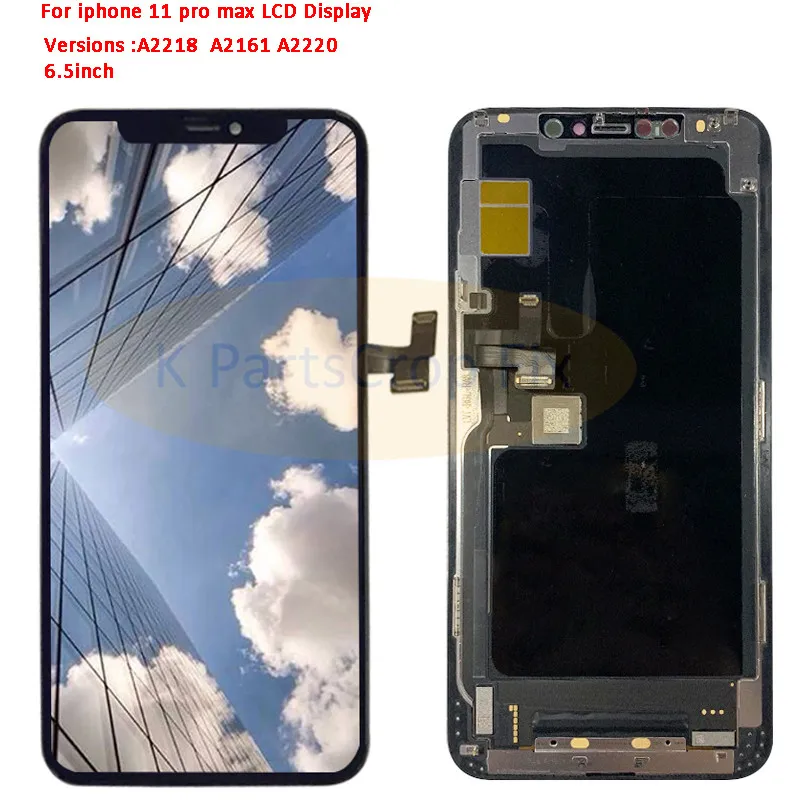 Для iPhone 11 ЖК-дисплей сенсорный экран дигитайзер для iPhone 11 Pro Max lcd A2215 A2160 A2217 для iPhone 11 pro A2218 A2161 A2220 - Цвет: 11 pro max