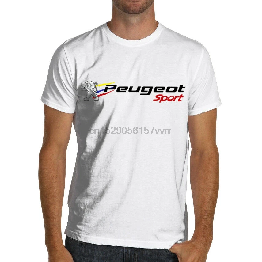 Peugeot Sport Rally Racing мягкая хлопковая Футболка белая или серая WRC |