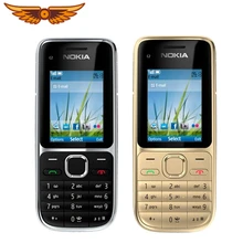 Nokia-C2-01 Original desbloqueado, 1020mAh, 3.15MP, 3G, compatible con teclado ruso, teclado árabe y teclado hebreo, usado