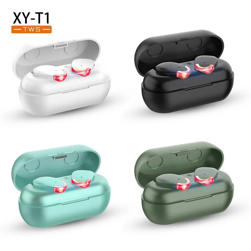 

2020 fashion colorful lights explosion tws5.0 bluetooth headset to ear mini in-ear listening to songs and calls wireless new