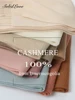 100% Cashmere Scarf Women Luxury brand  Pashmina Unisex Men Solid Color Warm Autumn Winter Thick Real Soft Long Cashmere scarves 1