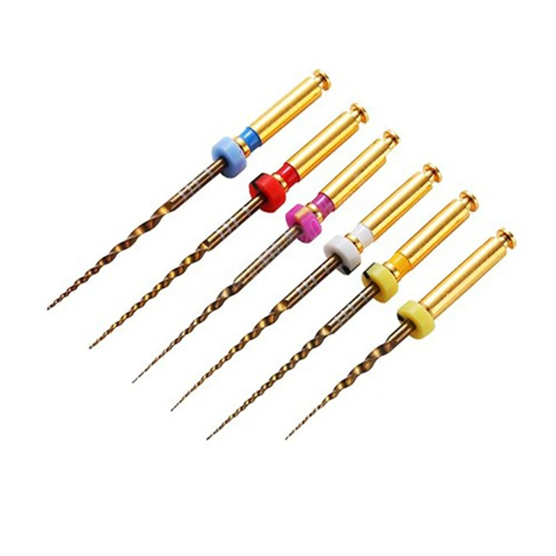 Dental Instrument 25mm Super NITI Protaper GOLD Files Sx F3 Protaper Universal Engine Rotary Files 6pc 1
