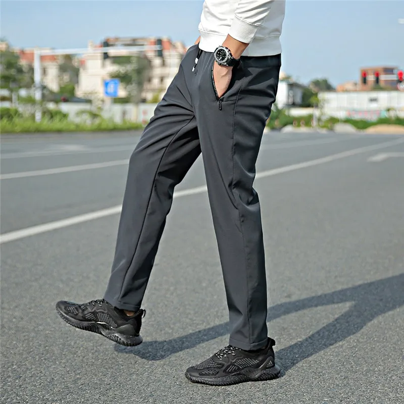 

Mens Fashion Autumn Winter Softshell Fleece Outdoor Trousers Waterproof Snow Gym Pants Trousers Male Plus Size High Quality