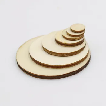 

15-100pcs DIY Craft Unfinished Natural Wood Slices Circles Log Discs For Crafts DIY Craft Rustic Wedding Ornaments
