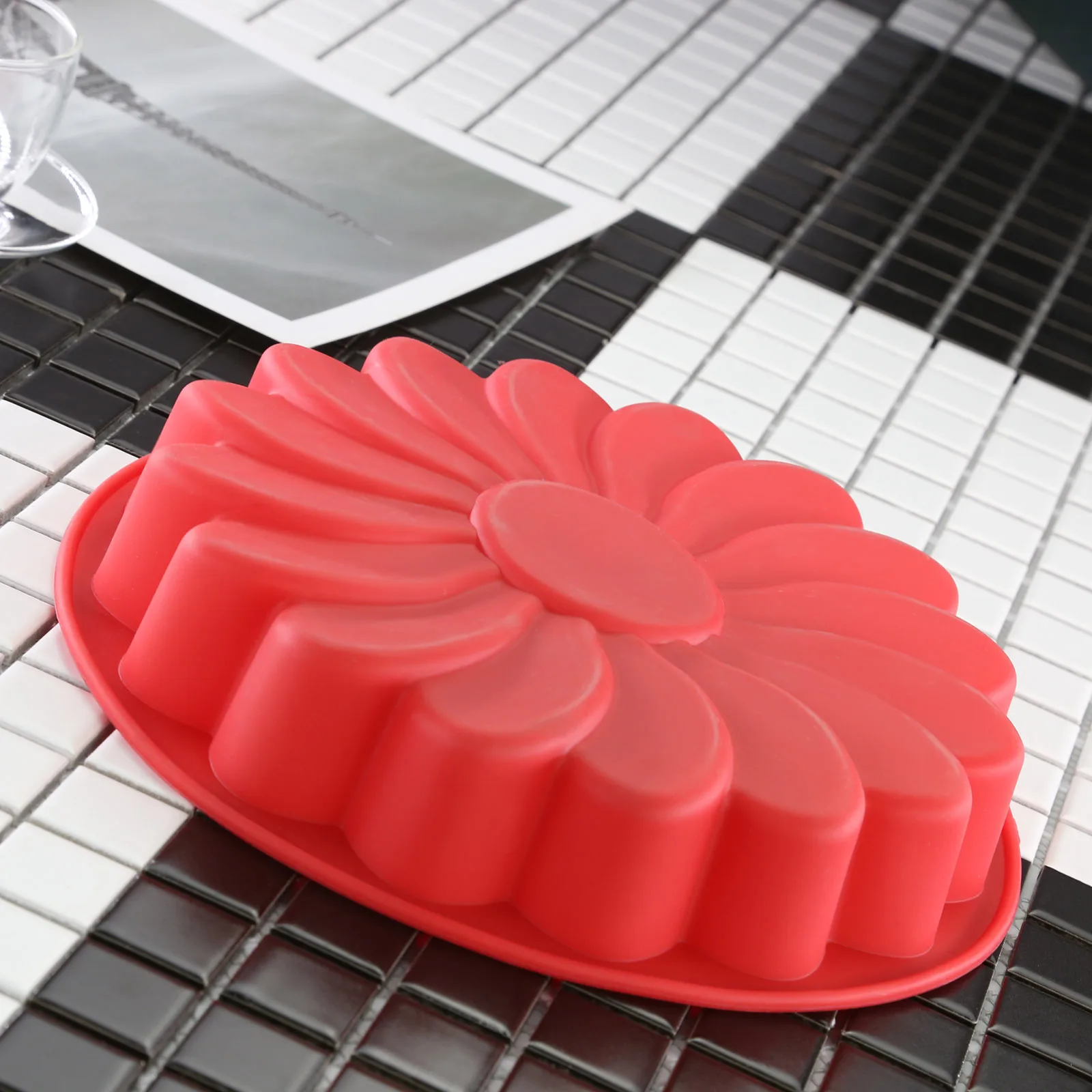 Силиконовый Подсолнечник сковорода для выпечки кухонный круглый хлебный торт