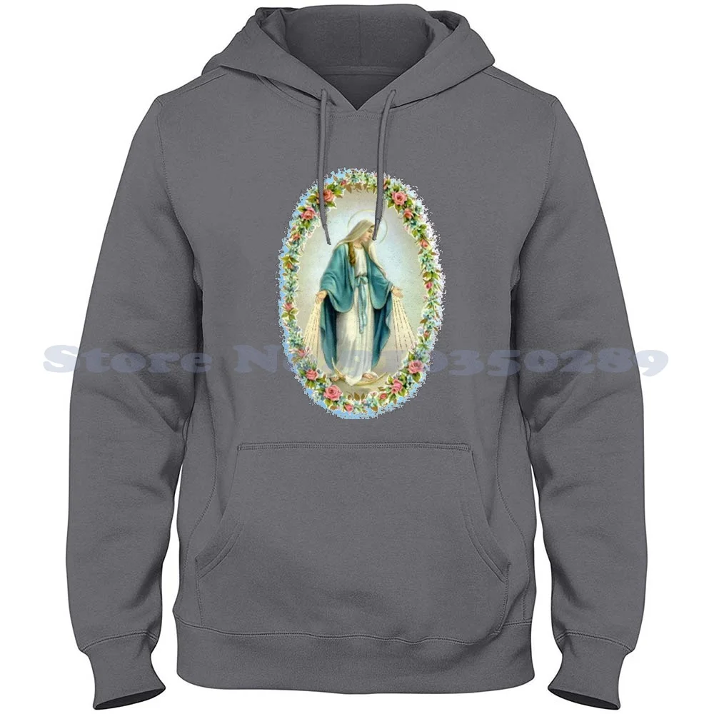 Streetwear Sport Felpa Con Cappuccio Felpa Vergine Maria Secret Coin Apparition Fatima Angelus Paris Virtuous Sick