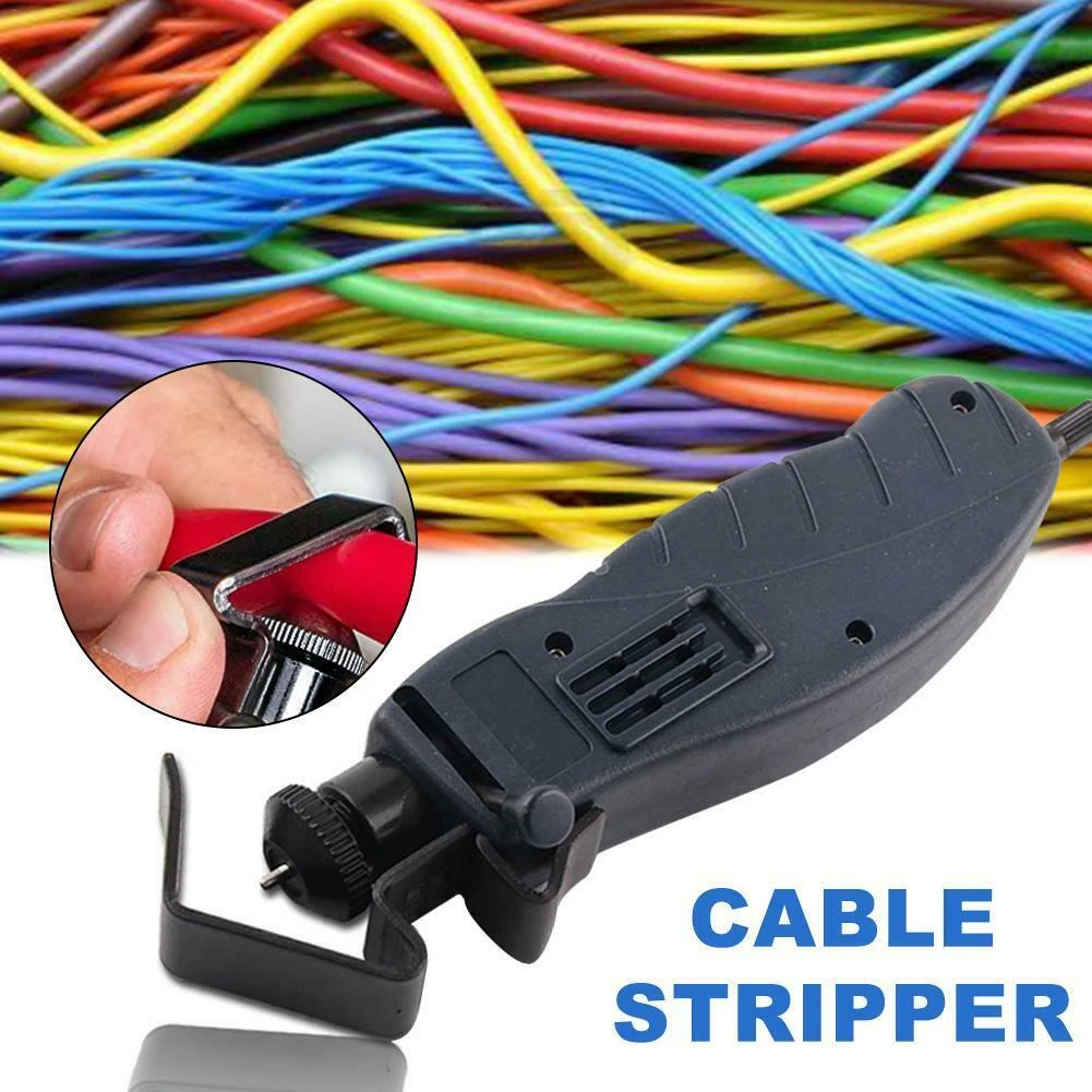 Adjustable Wire Stripper Multifunctional Home Practical Coaxial Cable Stripping Terminal Hand Tool Handheld Cutter High Hardness