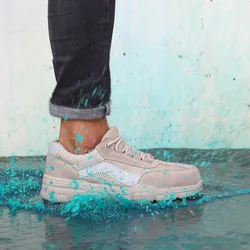 Chaussures de sécurité pour le travail, antidérapantes, Anti écrasement, avec isolation 10KV, baskets à bout en acier，pour hommes randonnée baskets bottes de travail 