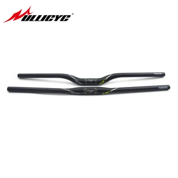 

Ullicyc UC90 series UD Matte Full Carbon Fibre Handlebar Flat/Rise Handlebar Green Color Sticker Bicycle Parts 31.8*580-740mm