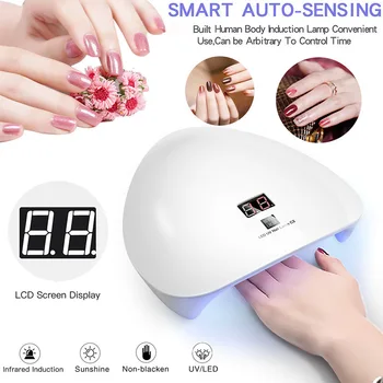 

45W Nail Dryer LED UV Lamp Micro USB Gel Varnish Curing Machine For Home Salon Nail Art Tools Lamps For Nail For Gel Varnish