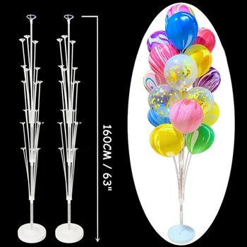 

160CM Birthday Balloon Column Kit Plastic Balloon Arch Stand with Base Pole for Wedding Birthday Party Latex Ballons Decoration