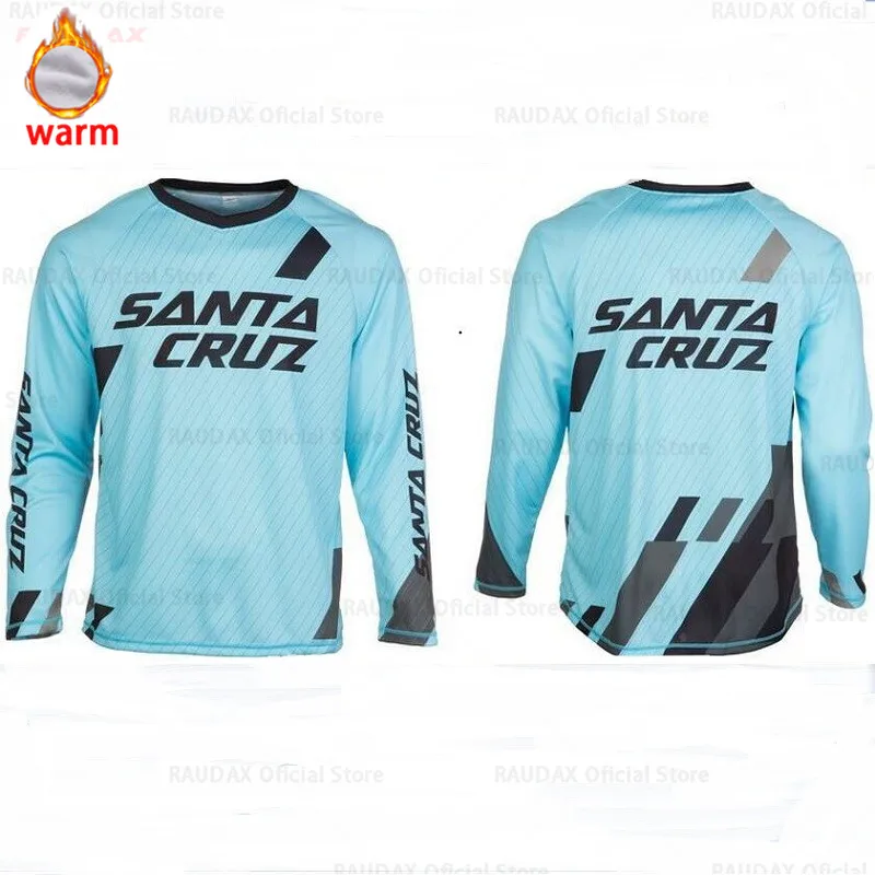 Men's Warm Fleece Long Sleeve Cycling Jerseys