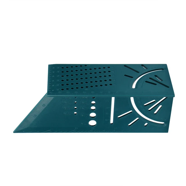 Green Ruler Деревообработка 3D Mitre угол измерения квадратный размер измерительный инструмент с манометром линейка инструменты с плотником карандаш маркировочные инструменты - Цвет: Green Ruler