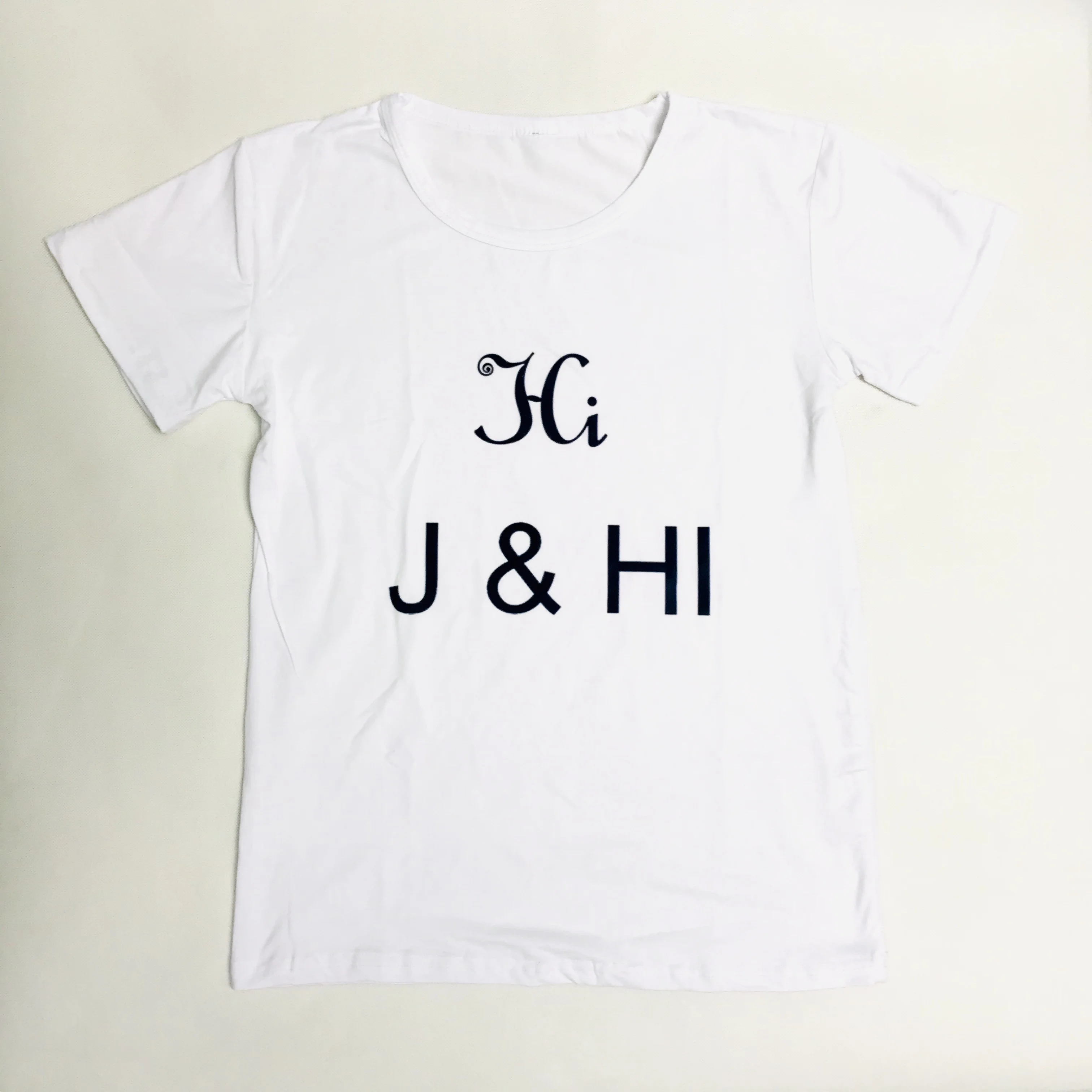 

Классическая футболка с логотипом Hi J & HI для мальчиков и девочек