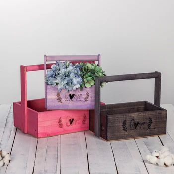

Set of wooden boxes 3 in 1 with handle "Love", laser cut, 30 x 25 x 20 cm 4711033