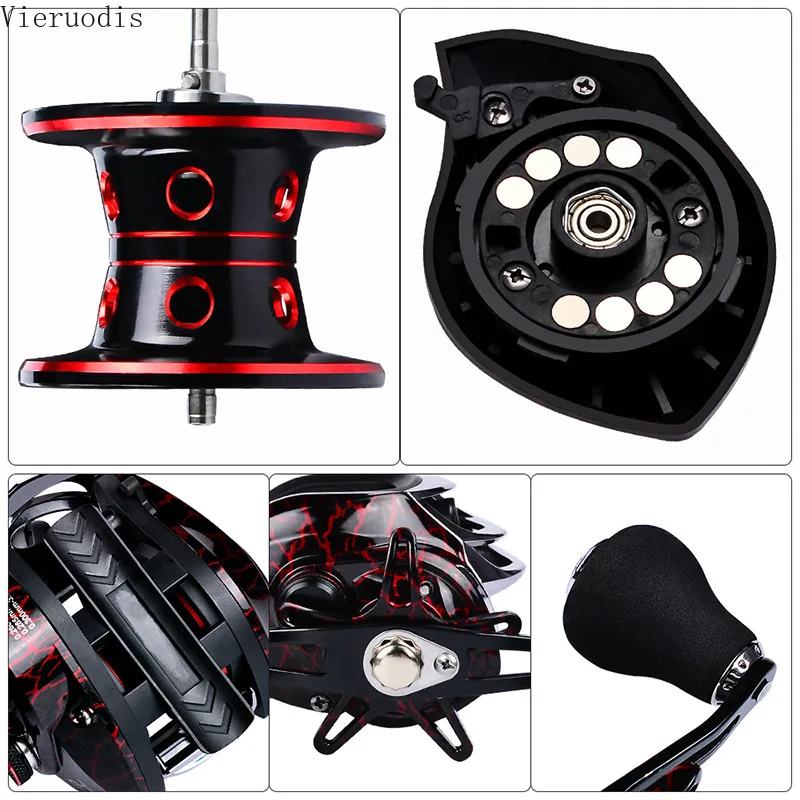 Metal Water Drop Wheel 18+1BB Axis Fishing Line Reel 7:1:1 Gear Ratio Fishing Gear Sea Fishing fly fish Reels Accessories Pesca