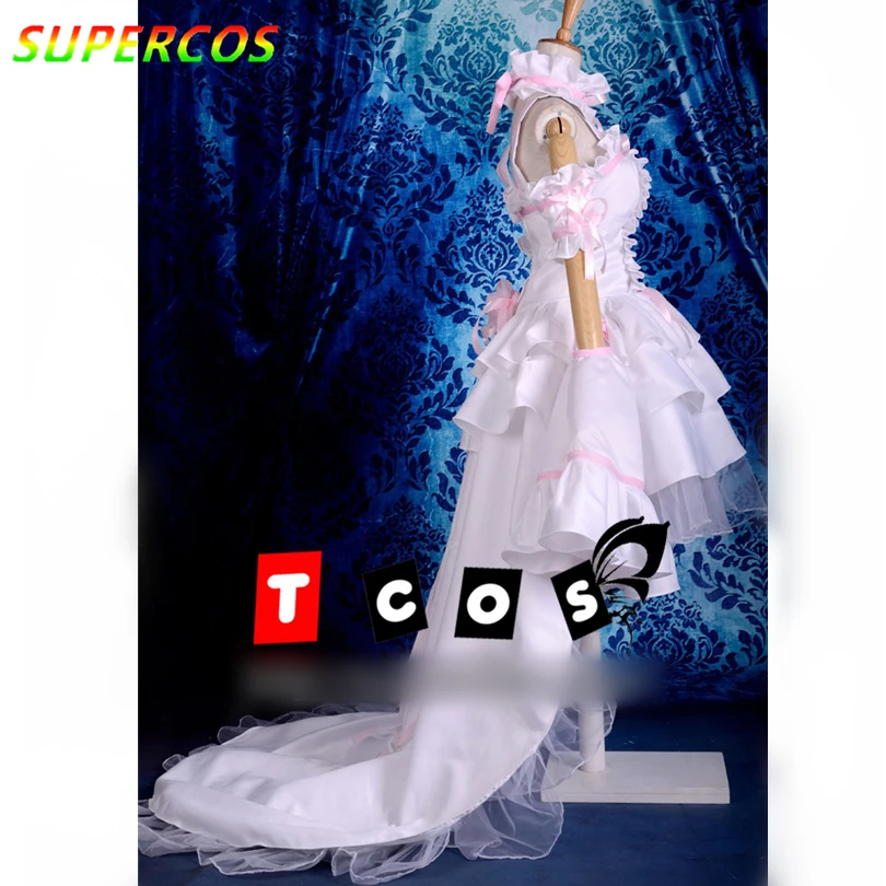 Chobits Eruda/Белое платье; великолепное платье лолиты; карнавальный костюм